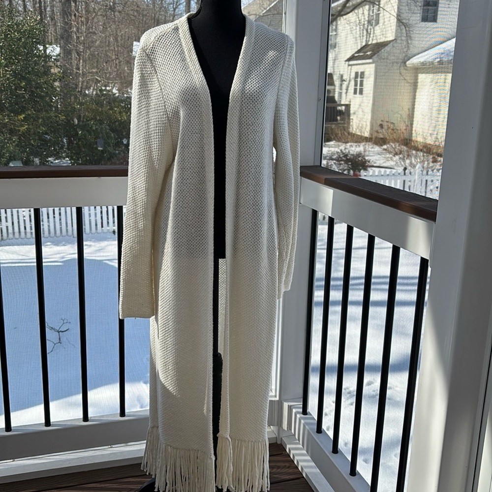 Chico’s Off White Duster